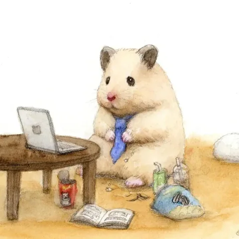 李其威的仓鼠插画头像