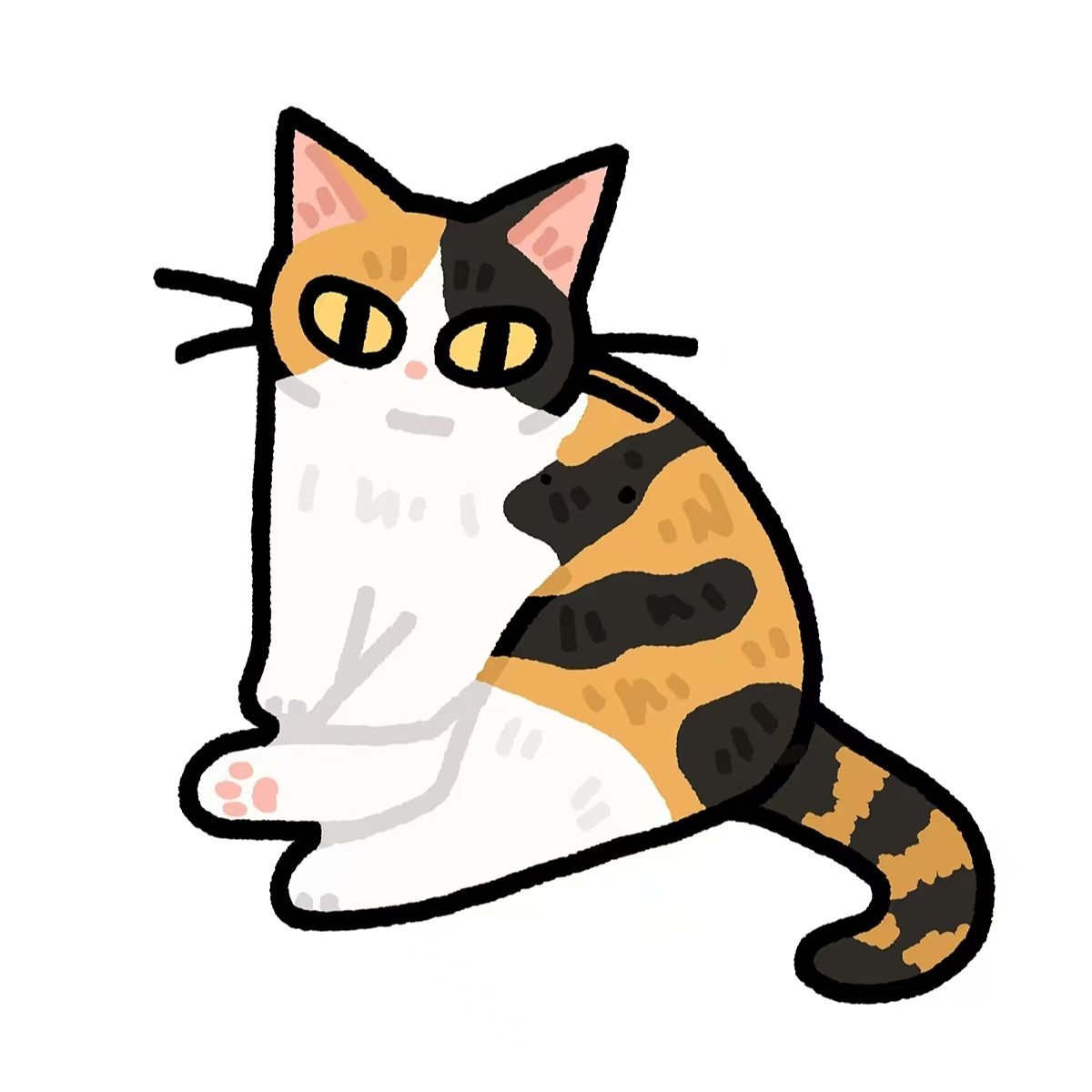 于瑞琪的猫咪插画头像
